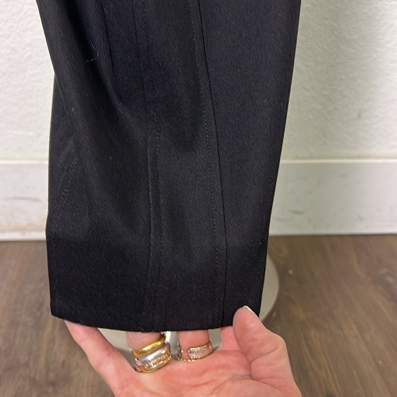 Me + Em Black Side Zip High Rise Pintuck Pant Size US2 - Picture 5 of 15